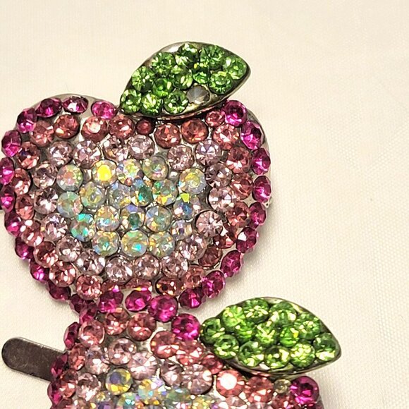 Girls Shiny Hair Clips Red and Pink Hair Clips Magnetic - Picture 5 of 13